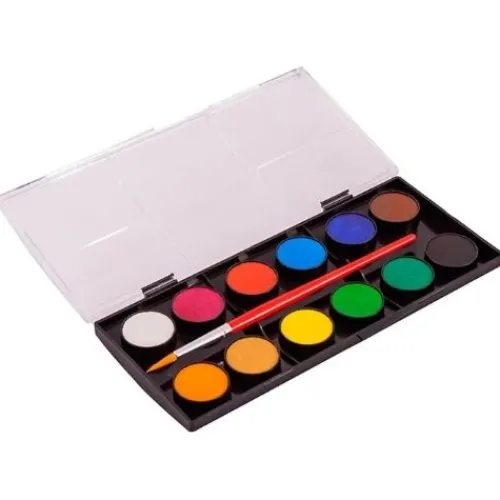 Útiles Y Kits Escolares | Materiales Y Productos De Arte< Acuarela Escolar Faber Castell X 12 Deckfarben Watercolours