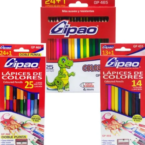 Útiles Y Kits Escolares | Lápices De Colores Escolares< caja colores doble punta y unipunta 4mm Gipao