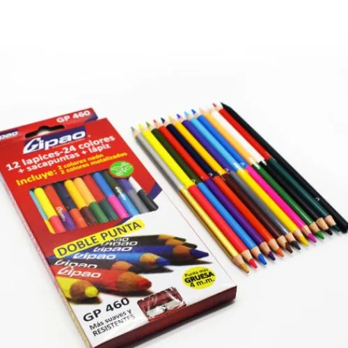 Útiles Y Kits Escolares | Lápices De Colores Escolares< caja colores doble punta y unipunta 4mm Gipao