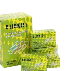 Suministros E Insumos De Oficina | Ganchos Legajadora Y Cosedora< caja de clips de Colores 33 mm 100 und