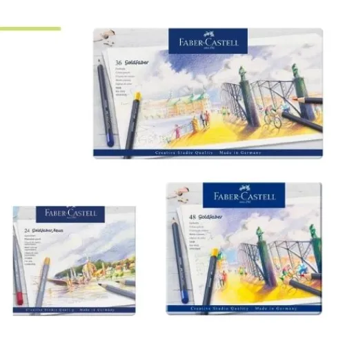 Útiles Y Kits Escolares | Lápices De Colores Escolares< Colores Faber Castell Goldfaber De Caja Metálica X48-X36-24