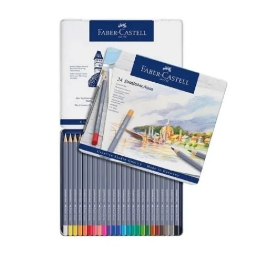 Útiles Y Kits Escolares | Lápices De Colores Escolares< Colores Faber Castell Goldfaber De Caja Metálica X48-X36-24
