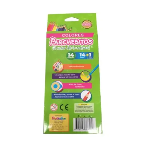 Útiles Y Kits Escolares< Colores Parchesitos 4 mm Largo 14+1