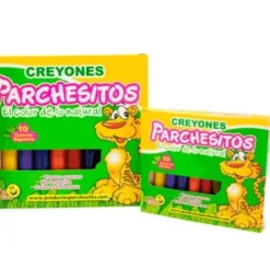 Útiles Y Kits Escolares | Materiales Y Productos De Arte< Crayones - Parchesitos X 10 Gruesa Y Corta Colores Surtidos