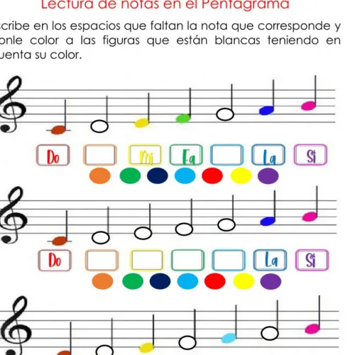 Materiales Y Productos De Arte< Cuadernillo De Música con pentagrama | Panafargo