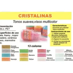 Materiales Y Productos De Arte< diamantina, escarchas holográficas