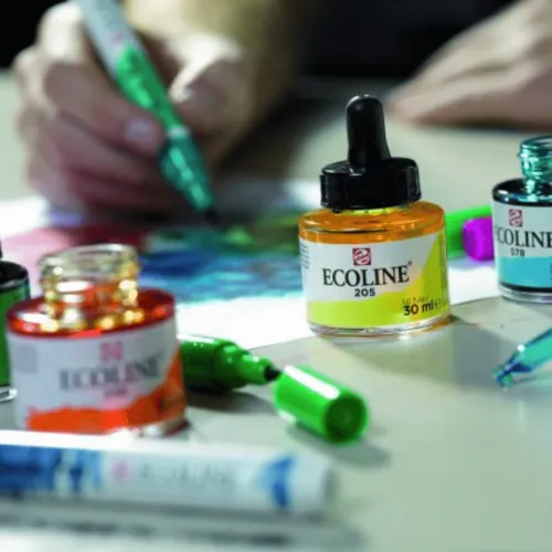 Materiales Y Productos De Arte | Materiales Para Lettering Y Caligrafía< Ecoline acuarela tinta de excelente calidad + Panafargo