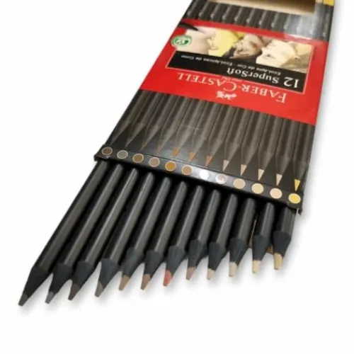 Materiales Y Productos De Arte< faber castell súper soft, lápices tonos piel x12