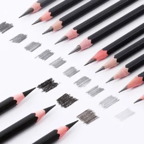Materiales Y Productos De Arte | Productos Y Materiales Para Caligrafía< Juego De Lápices De Dibujo X12 En Todos Las Gamas