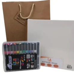 Materiales Y Productos De Arte | Materiales Para Pintar Cuadros<Franco Arte kit de lienzo para pintar y marcadores graficos | Panafargo