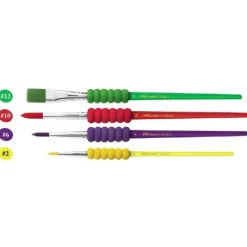 Útiles Y Kits Escolares | Materiales Y Productos De Arte< kit de pinceles x4, faber castell soft touch