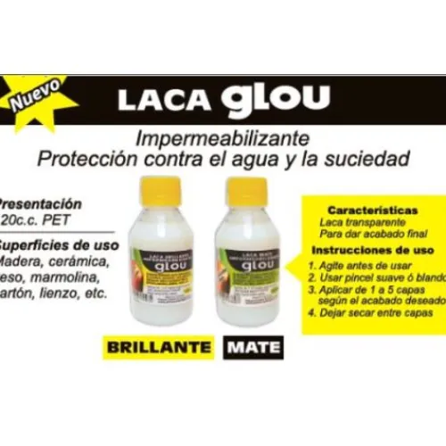 Materiales Y Productos De Arte< laca transparente, glou bordaliquido