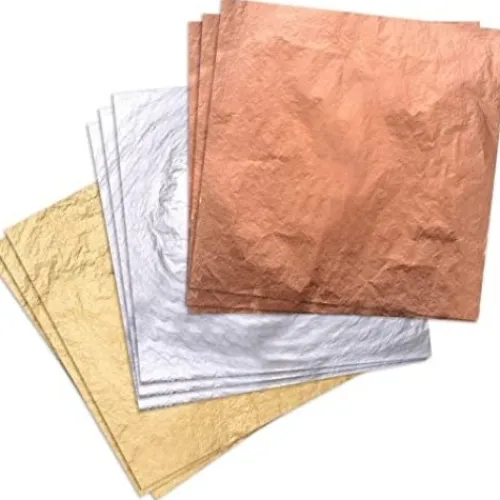 Materiales Y Productos De Arte | Materiales Para Pintar Cuadros< Laminillas Doradas y Plata - Paquete X25 Laminillas
