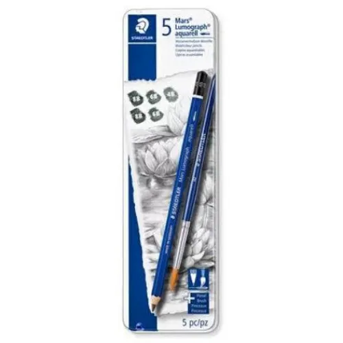 Materiales Y Productos De Arte | Acuarelas< lapices acuarelables Staedtler, 4B, 6B y 8B.