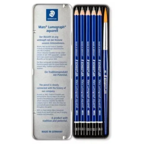 Materiales Y Productos De Arte | Acuarelas< lapices acuarelables Staedtler, 4B, 6B y 8B.