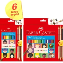 Útiles Y Kits Escolares | Lápices De Colores Escolares< lapices colores piel, faber castell "Caras y colores"