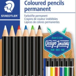 Útiles Y Kits Escolares | Lápices De Dibujo Y Escritura< Lápiz Staedtler Graso Vidriograf - en 6 Colores - Para vidrio y metal