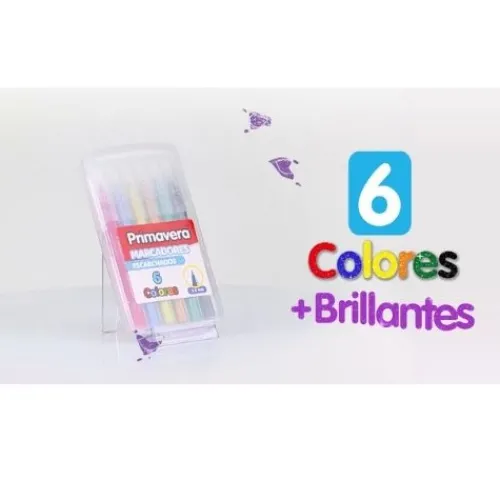 Suministros E Insumos De Oficina | Insumos De Escritura< Marcador Escarchado X 6 Primavera Punta 3.8 mm