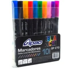 Útiles Y Kits Escolares | Marcadores Escolares De Colores< marcador metalizado doble trazo Gipao