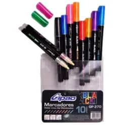 Útiles Y Kits Escolares | Marcadores Escolares De Colores< marcador metalizado doble trazo Gipao
