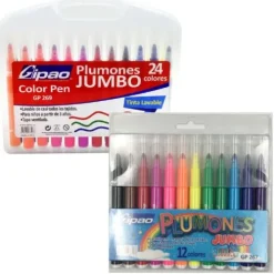 Útiles Y Kits Escolares | Marcadores Escolares De Colores< marcadores lavables Jumbo, Gipao x 12 o 24