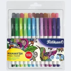 Materiales Y Productos De Arte | Materiales Para Lettering Y Caligrafía< Micropunta Pelikan Plus X24 De Colores Surtidos Punta 0,5mm