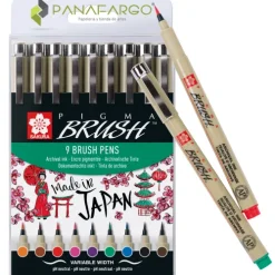 Papeleria | Materiales Y Productos De Arte< Pigma brush marcadores Sakura para lettering + Panafargo