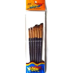 Materiales Y Productos De Arte< pincel angular, Ah royal x6 varios tamaños