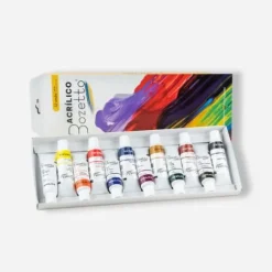 Materiales Y Productos De Arte | Acuarelas< pinturas acrilicas 12ml, x12 colores marca Bozetto | Panafargo