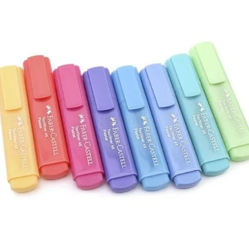 Materiales Y Productos De Arte | Materiales Para Lettering Y Caligrafía< Resaltador Faber Castell Textliner - Pastel y Metalizados x 4 y 8 UND