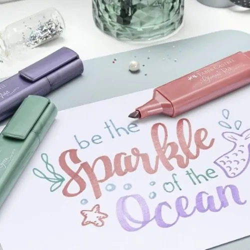 Materiales Y Productos De Arte | Materiales Para Lettering Y Caligrafía< Resaltador Faber Castell Textliner - Pastel y Metalizados x 4 y 8 UND
