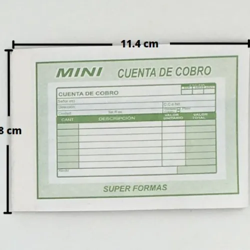 Suministros E Insumos De Oficina | Formas Preimpresas Administrativas< Talonario Cuenta De Cobro Periódico - En Todos Los Tamaños